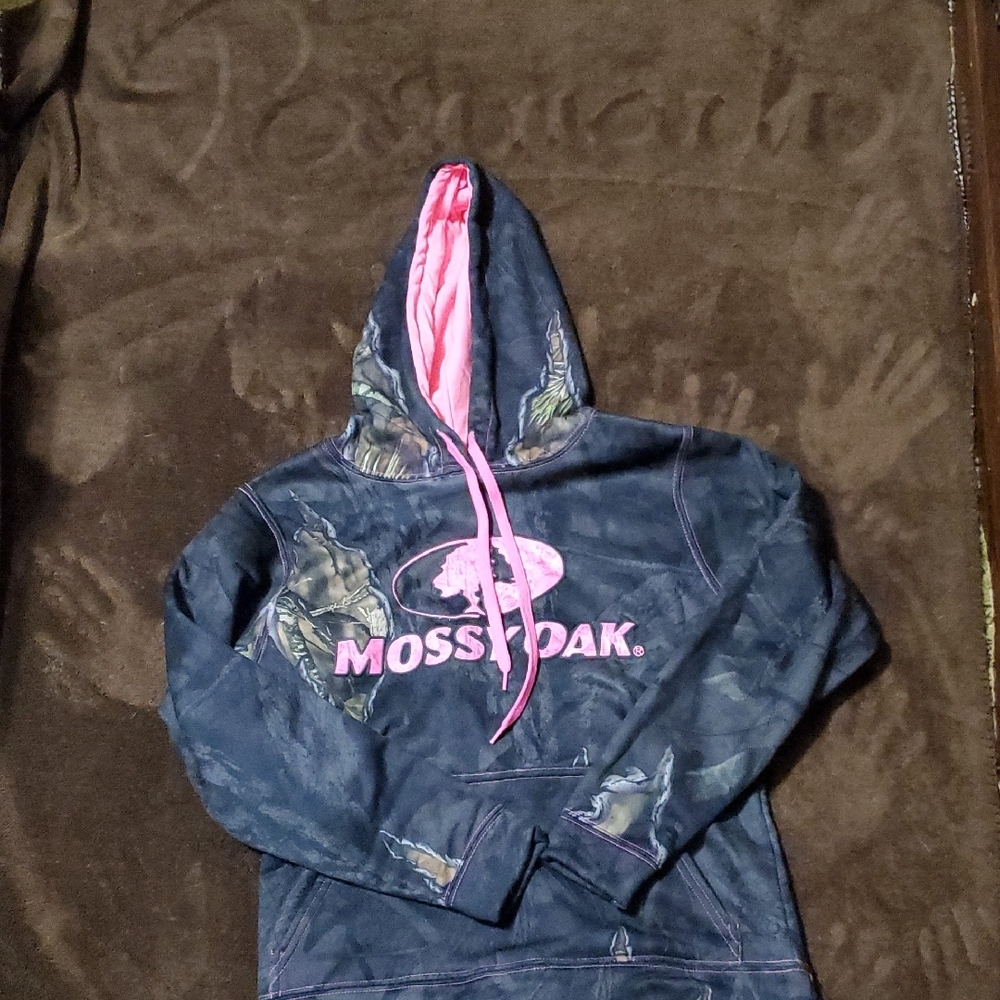 Mossy Oak Hoodie - Blue and Pink
